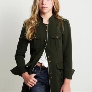 Olive Military Topper Jacket from White House Black Market size XS
